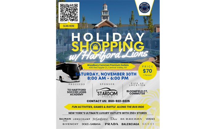 Holiday Shopping w/Hartford Lions Fundraiser